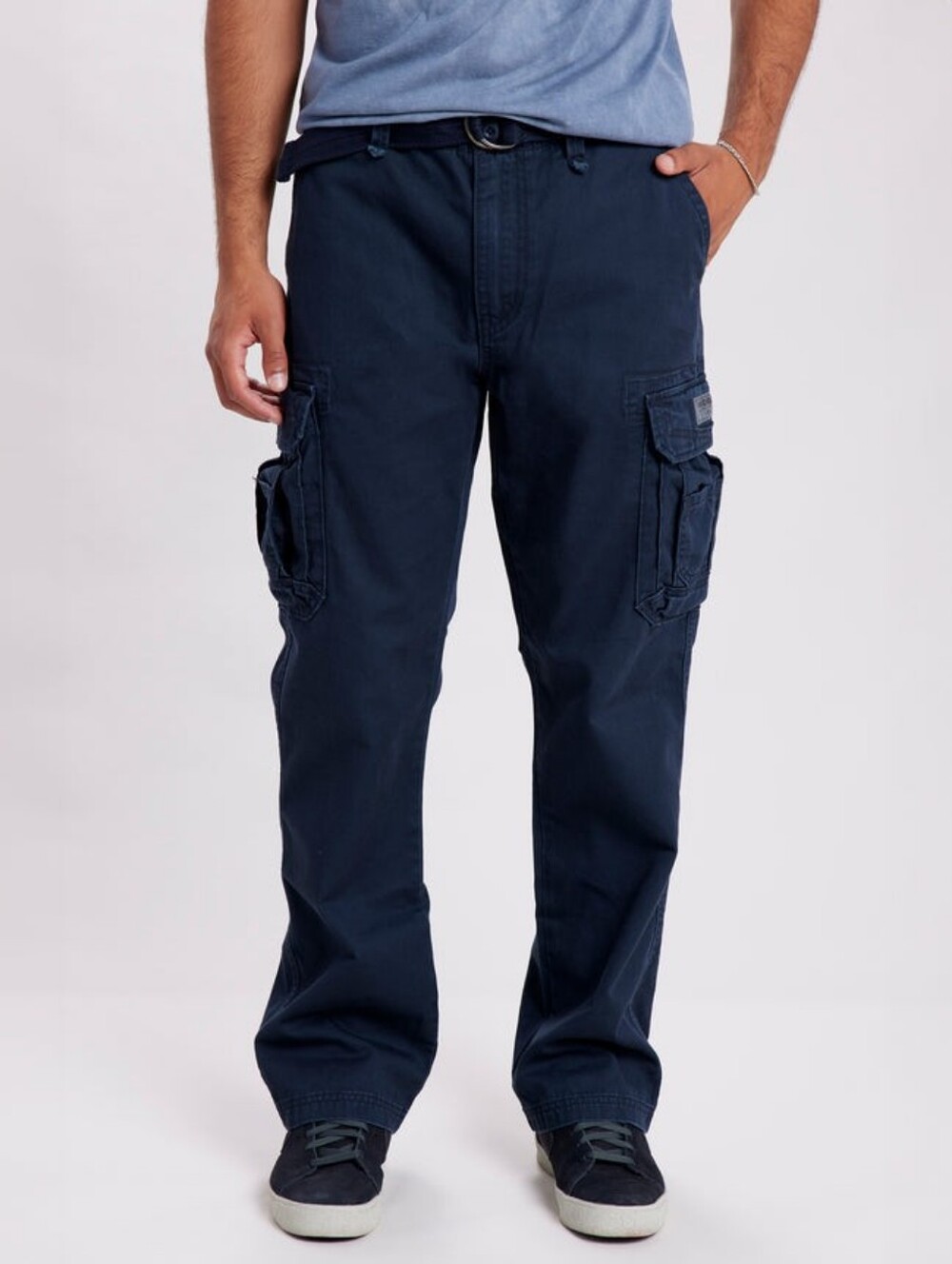 Union Bay NWT Survivor Cargo Pants Men's 36/30 Navy Pockets Utility Details